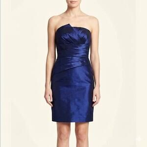 Max And Cleo Strapless Cocktail Dress Sapphire Blue Evening Strapless Dress 6